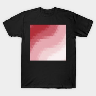 Mosaic of Dark To Light Pink Stripes T-Shirt